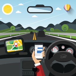 Behind The Wheel Of A Distracted Driver