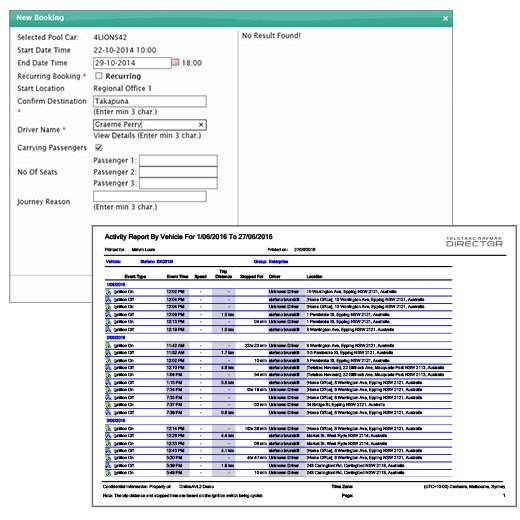 Pool Vehicle Management Teletrac Navman